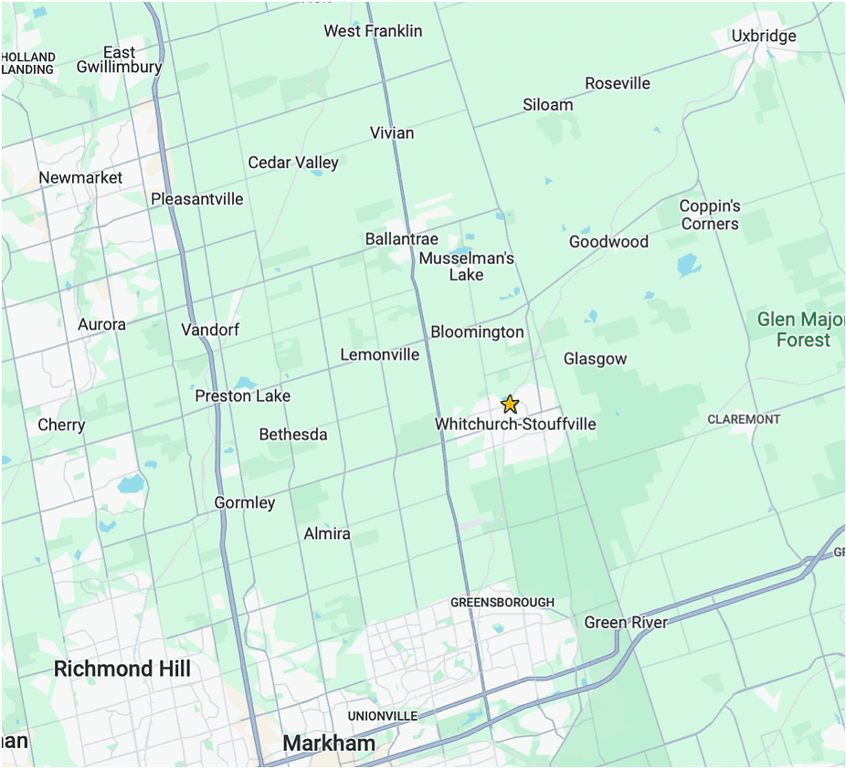 Stouffville Service Area Map